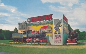 Pidgeon Forge TN, Rebel RR Amusement Park, Confederate Train, Civil War 1960s