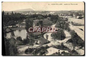 Old Postcard Garden of Montpellier & # 39Esplanade