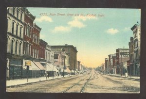 KEOKUK IOWA DOWNTOWN MAIN STREET SCENE STORES IA. VINTAGE POSTCARD