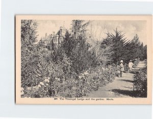 Postcard The Viceregal Lodge and the garden Simla India