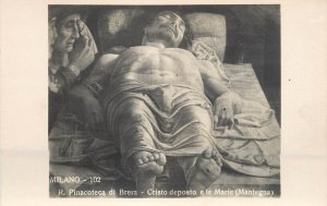 Fine art Italy Milano Brera Academy Christ on death bed Mantegna