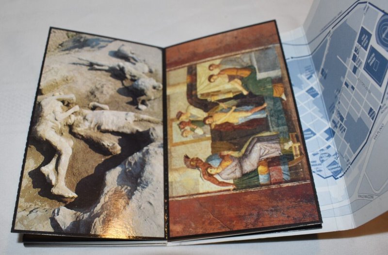 Pompei 20 Cartoline Con Piantina Postcard Book Edizioni Spano 2003