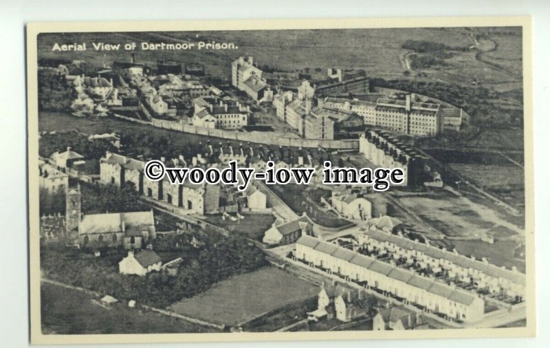 tp9396 - Devon - Aerial View of Dartmoor Prison, & other Buildings - postcard