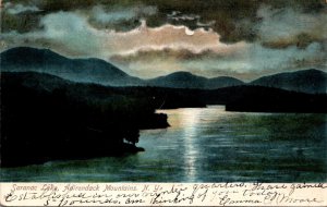 New York Adirondacks Moonlight On Saranac Lake 1907