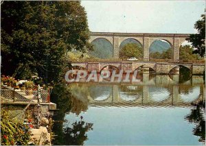 Postcard Modern Saint Priest Taurion (Haute Vienne) Bridge and viaduct over t...