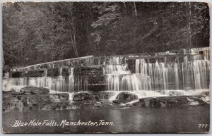 1914 Blue Hole Falls Manchester Tennessee TN Tourist Attraction Posted Postcard