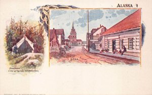 SKAGWAY & SITKA ALASKA #1 POSTCARD (1897)