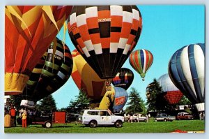 Indianola Iowa IA Postcard US National Balloon Championships Air Balloon c1960