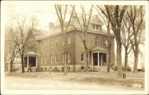 Ft. Des Moines IA Post HQs Real Photo Postcard