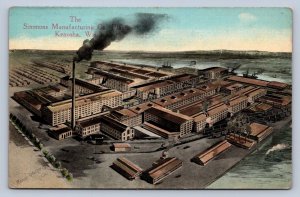 J90/ Kenosha Wisconsin Postcard c1910 Simmons Manufacturing Factory 624