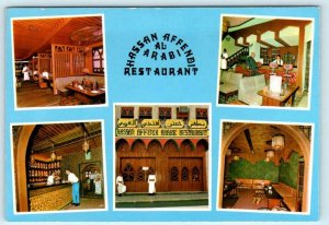 JERUSALEM, ISRAEL ~ HASSAN AFFENDI AL ARABI Restaurant 1983 ~ 4 x 6 Postcard