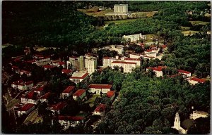 VINTAGE ATLANTA GA EMORY UNIVERSITY AERIAL VIEW PHOTOCHROME POSTCARD 34-222