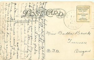 Shasta Springs CA Railroad Depot 1913 Litho Postcard Used