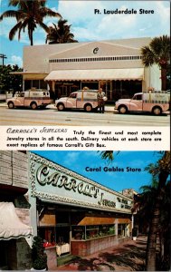 Fort Lauderdale Carrol's Jewelers Florida Chrome Postcard C097