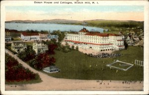 Watch Hill Rhode Island RI Ocean House Baseball Game 1900s-20s Vintage Postcard