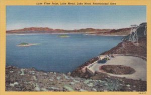 Nevada Lake Mead Lake View Point 1950 Curteich