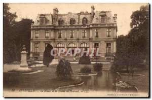 Abbeville - The Museum and the statue of Prarond - Old Postcard