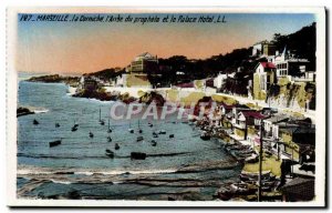Modern Postcard Marseille Corniche l & # 39Anse the Prophet and the Palace Hotel