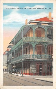Lacework in Iron Iron Embroidered on many of the Old Buildings - New Orleans,...