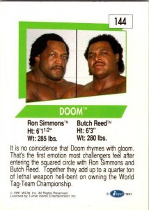 1991 WCW Wrestling Card DOOM Rob Simmons Butch Reed sk21206