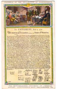 Signing of Declaration of Independence