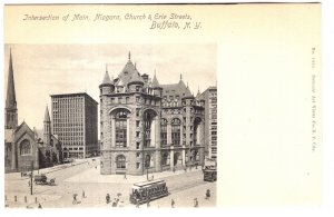 Intersection of Main, Niagara, Church & Erie Streets, Buffalo, New York