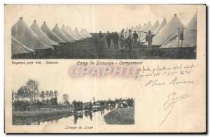 Old Postcard Militaria Camp of Sissonne camp