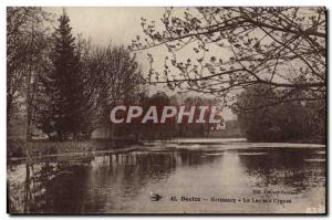 Old Postcard Decize Germancy The Lake of Swans