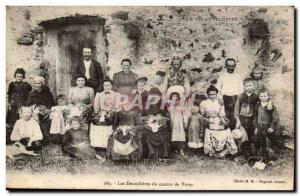 Old Postcard Velay illustrates the bobbin lace makers in the canton of Vorey ...