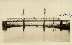 PC CPA US, WA, TACOMA, ELEVENTH ST BRIDGE, VINTAGE REAL PHOTO POSTCARD (b6698)