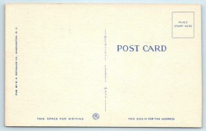 3 Large Letter Linens Greetings from WASHINGTON D.C. ca 1940s Postcards