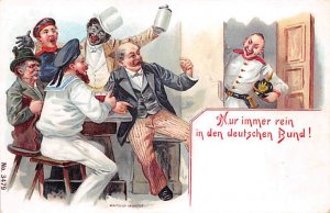 Nur Immer Rein in Der Deutshen Bund Postcard