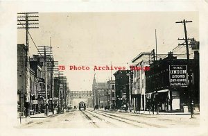 IL, Moline, Illinois, RPPC, Third Avenue, Business Section, Stores