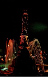 Alabama Enterprise Boll Weevil Monument At Night