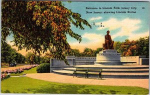 Postcard MONUMENT SCENE Jersey City New Jersey NJ AM2498