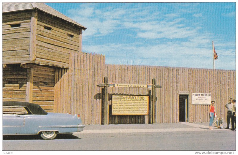 Entrance to Fort Macleod, Museum, Fort Macleod, Alberta, Canada, 40´s-60´s