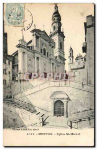 Menton - St. Michael's Church - Old Postcard