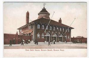 State Bath House Revere Beach Massachusetts 1905c postcard