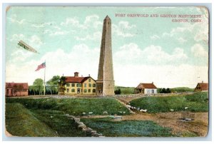 1910 Fort Griswold And Groton Monument Groton Connecticut CT Posted Postcard