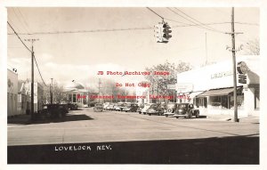 NV, Lovelock, Nevada, RPPC, Street Scene, Commercial Area, Photo