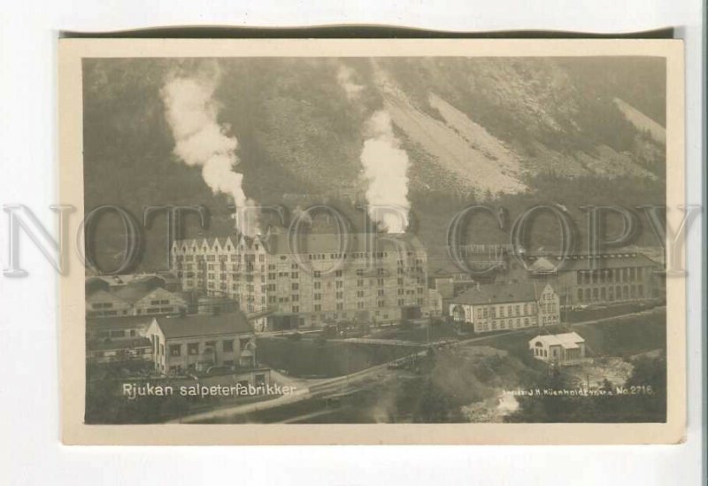 485419 Norway Rjukan saltpeter plant Vintage photo postcard