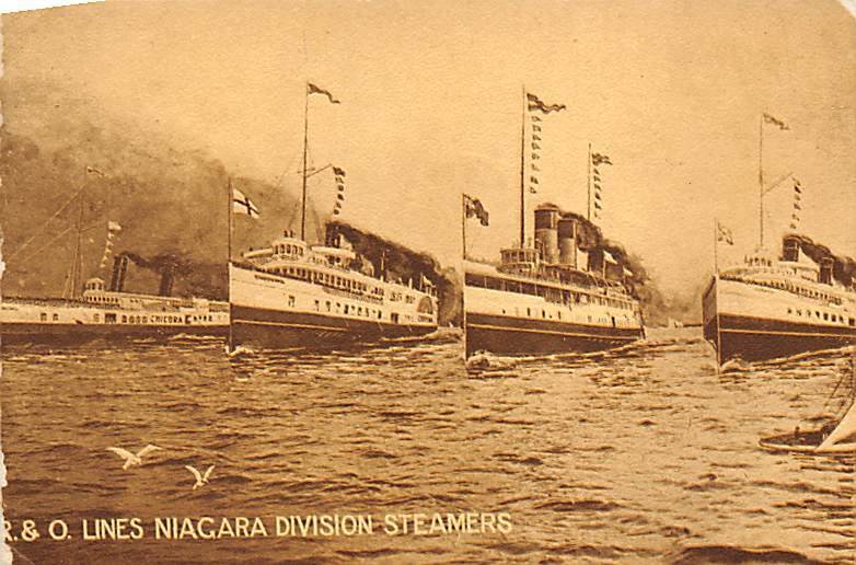 Unidentified Several River Steamships P & O Niagara Division Steamers Steamer...