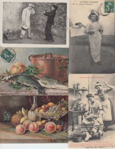 FOOD FRUIT COOKING 145 Vintage Postcards pre-1970 (70 cards pre-1940) (L3626)