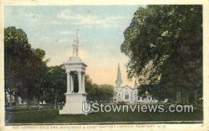 The Common-Soldiers Monument - Newport, New Hampshire NH  