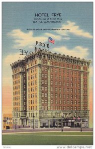 Hotel Frye, In the Heart of the Evergreen Playground, Seattle, Washington, 30...