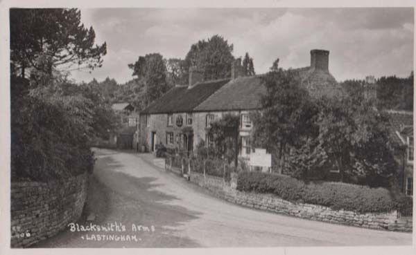 Blacksmiths Arms Lastingham Yorkshire Village Pub Real Photo Postcard