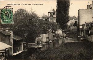 CPA MONTARGIS vue sur le Puiseaux (607652)