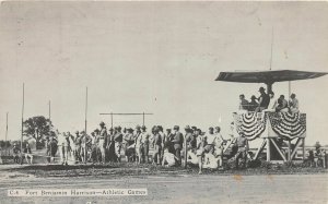 J18/ Indianapolis Indiana RPPC Postcard c1918 Fort Benjamin Harrison Games 14