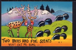 Two Bucks and Five Scents Deer Skunks Comic