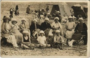 CPA carte photo AULT sur la Plage (807693)